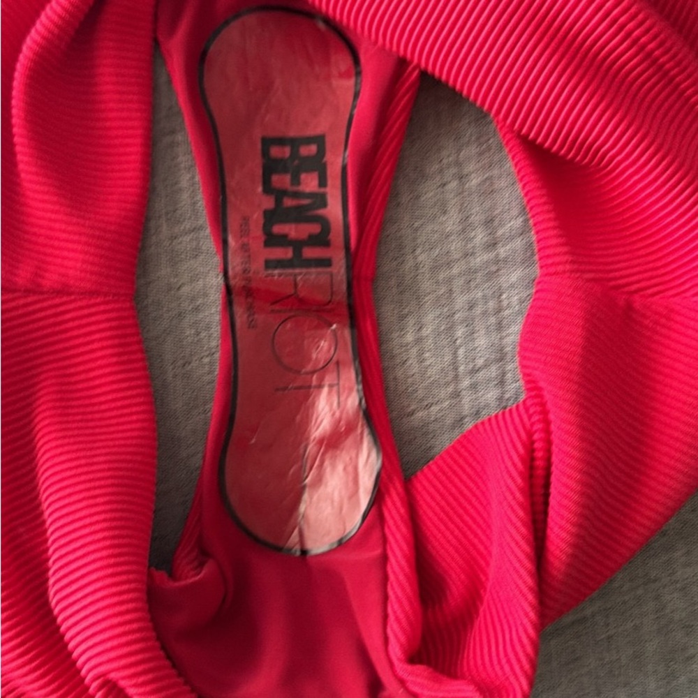 NWOT, Beach Riot Bikini SET Ribbed Colorblock Swim - Picture 5 of 9